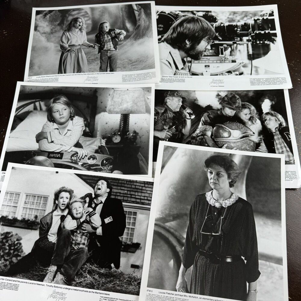 1986 Cannon Films Press Photos Lot Of 6 Hunter Carson Laraine Newman Tobe Hooper
